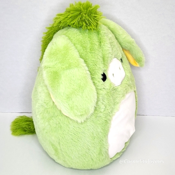 JUNIPER 🫏 FUZZAMALLOW GREEN DONKEY Original Squishmallow By Kellytoy NWT - Picture 6 of 8